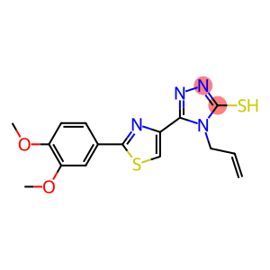 4-allyl-5-[2-(3,4-dimethoxyphenyl)-1,3-thiazol-4-yl]-4H-1,2,4-triazole-3-thiol