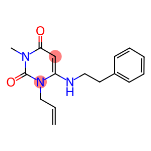 1-ALLYL-3-METHYL-6-[(2-PHENYLETHYL)AMINO]PYRIMIDINE-2,4(1H,3H)-DIONE