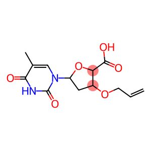 3-(ALLYLOXY)-TETRAHYDRO-5-(3,4-DIHYDRO-5-METHYL-2,4-DIOXOPYRIMIDIN-1(2H)-YL)FURAN-2-CARBOXYLIC ACID