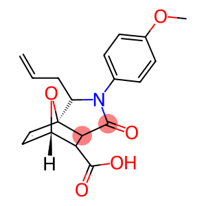 2-ALLYL-3-(4-METHOXYPHENYL)-4-OXO-10-OXA-3-AZATRICYCLO[5.2.1.0(1,5)]DEC-8-ENE-6-CARBOXYLIC ACID