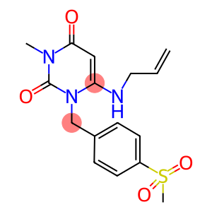 6-(ALLYLAMINO)-3-METHYL-1-[4-(METHYLSULFONYL)BENZYL]PYRIMIDINE-2,4(1H,3H)-DIONE