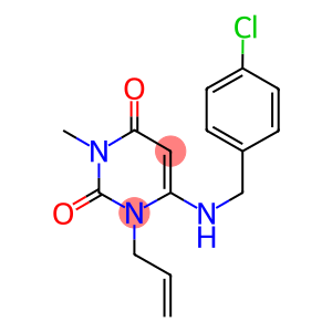 1-ALLYL-6-[(4-CHLOROBENZYL)AMINO]-3-METHYLPYRIMIDINE-2,4(1H,3H)-DIONE