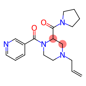 4-ALLYL-1-(PYRIDIN-3-YLCARBONYL)-2-(PYRROLIDIN-1-YLCARBONYL)PIPERAZINE