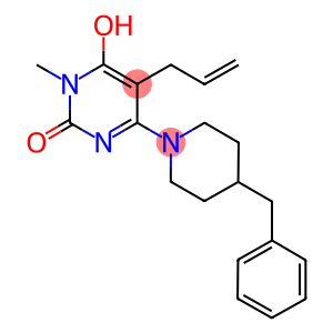 5-ALLYL-4-(4-BENZYLPIPERIDIN-1-YL)-6-HYDROXY-1-METHYLPYRIMIDIN-2(1H)-ONE