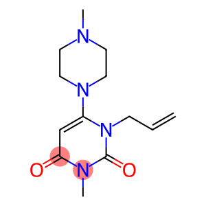 1-ALLYL-3-METHYL-6-(4-METHYLPIPERAZIN-1-YL)PYRIMIDINE-2,4(1H,3H)-DIONE