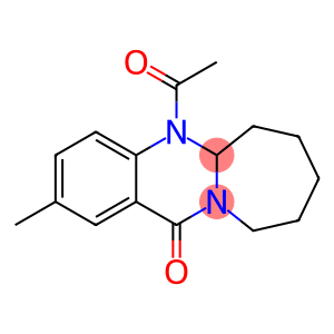 5a,6,7,8,9,10-Hexahydro-5-acetyl-2-methylazepino[2,1-b]quinazolin-12(5H)-one