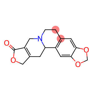 5,6,8,11,12,12a-Hexahydro-9H-1,3-benzodioxolo[5,6-a]furo[3,4-g]quinolizin-9-one