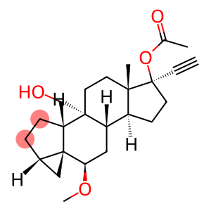 17A-ETHYNYL-6B-METHOXY-3A,5-CYCLO-5A-ANDROSTANE-17B,19-DIOL17-ACETATE