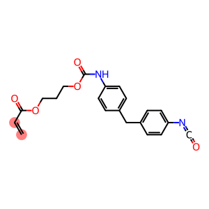 Acrylic acid 3-[p-(p-isocyanatobenzyl)phenylcarbamoyloxy]propyl ester