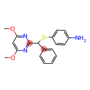 4-[A-(4,6-DIMETHOXYPYRIMIDIN-2-YL)BENZYLTHIO]BENZAMINE