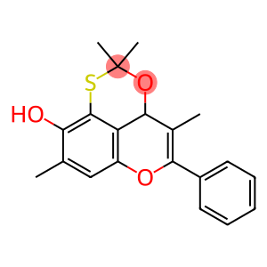 2,3a-Dihydro-5-phenyl-2,2,4,8-tetramethyl-3,6-dioxa-1-thia-1H-phenalen-9-ol