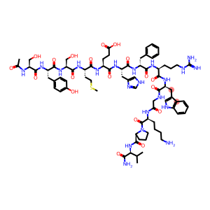 AC-SER-TYR-SER-MET-GLU-HIS-DPHE-ARG-TRP-GLY-LYS-PRO-VAL-NH2