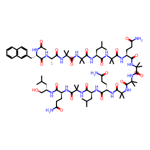 AC-2-NAL-ALA-AIB-AIB-LEU-AIB-GLN-AIB-AIB-AIB-GLN-LEU-AIB-GLN-LEU-OL