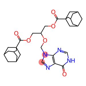 9-[[1-[(1-Adamantylcarbonyloxy)methyl]-2-(1-adamantylcarbonyloxy)ethoxy]methyl]-9H-purin-6(1H)-one