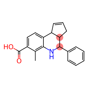 3A,4,5,9B-TETRAHYDRO-6-METHYL-4-PHENYL-3H-CYCLOPENTA[C]QUINOLINE-7-CARBOXYLIC ACID