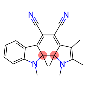 1,10,10a,10b-Tetrahydro-1,2,3,10,10a,10b-hexamethylpyrrolo[2,3-a]carbazole-4,5-dicarbonitrile