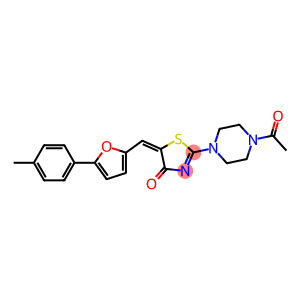 2-(4-acetyl-1-piperazinyl)-5-{[5-(4-methylphenyl)-2-furyl]methylene}-1,3-thiazol-4(5H)-one