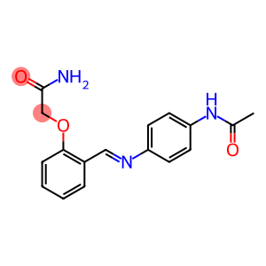 2-[2-({[4-(acetylamino)phenyl]imino}methyl)phenoxy]acetamide