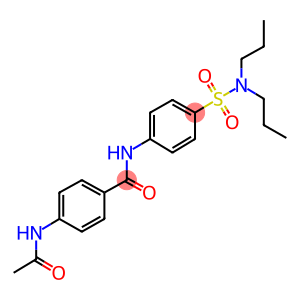 4-(acetylamino)-N-{4-[(dipropylamino)sulfonyl]phenyl}benzamide