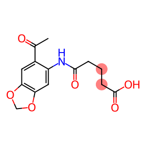 5-[(6-acetyl-1,3-benzodioxol-5-yl)amino]-5-oxopentanoic acid