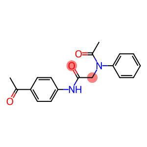 2-(acetylanilino)-N-(4-acetylphenyl)acetamide