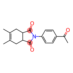 2-(4-acetylphenyl)-5,6-dimethyl-3a,4,7,7a-tetrahydro-1H-isoindole-1,3(2H)-dione