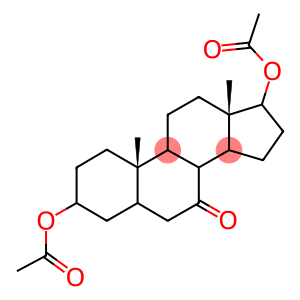 17-(acetyloxy)-7-oxoandrostan-3-yl acetate