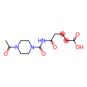 5-[(4-acetylpiperazin-1-yl)carbonylamino]-5-oxopentanoic acid