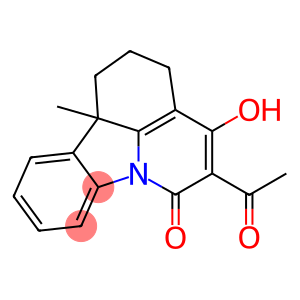 5-acetyl-4-hydroxy-11b-methyl-1,2,3,11b-tetrahydro-6H-pyrido[3,2,1-jk]carbazol-6-one