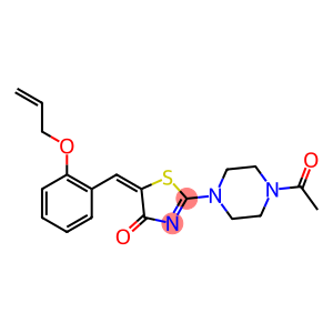 2-(4-acetyl-1-piperazinyl)-5-[2-(allyloxy)benzylidene]-1,3-thiazol-4(5H)-one