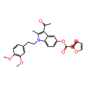 3-acetyl-1-[2-(3,4-dimethoxyphenyl)ethyl]-2-methyl-1H-indol-5-yl 2-furoate