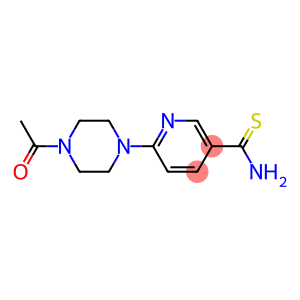 6-(4-acetylpiperazin-1-yl)pyridine-3-carbothioamide