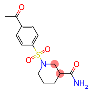 1-[(4-acetylbenzene)sulfonyl]piperidine-3-carboxamide