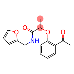 2-(2-acetylphenoxy)-N-(furan-2-ylmethyl)propanamide