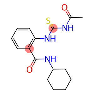 2-{[(acetylamino)carbothioyl]amino}-N-cyclohexylbenzamide