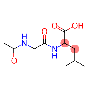 2-{[(acetylamino)acetyl]amino}-4-methylpentanoic acid