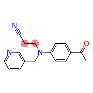 3-[(4-acetylphenyl)(pyridin-3-ylmethyl)amino]propanenitrile