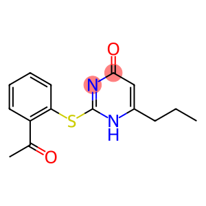 2-[(2-acetylphenyl)sulfanyl]-6-propyl-1,4-dihydropyrimidin-4-one