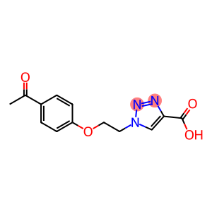 1-[2-(4-acetylphenoxy)ethyl]-1H-1,2,3-triazole-4-carboxylic acid