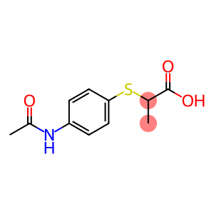 2-{[4-(acetylamino)phenyl]thio}propanoic acid