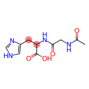 2-{[(acetylamino)acetyl]amino}-3-(1H-imidazol-4-yl)propanoic acid