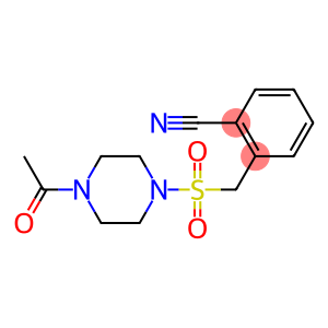 2-{[(4-acetylpiperazine-1-)sulfonyl]methyl}benzonitrile