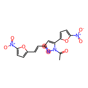 1-ACETYL-5-(5-NITRO-2-FURYL)-3-(2-(5-NITRO-2-FURYL)VINYL)PYRAZOLE