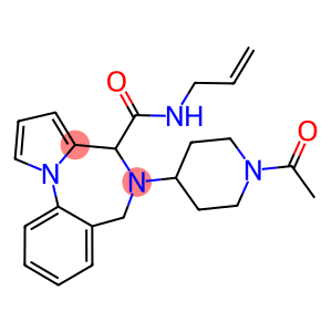 5-(1-ACETYLPIPERIDIN-4-YL)-N-ALLYL-5,6-DIHYDRO-(4H)-PYRROLO[1,2-A](1,4)BENZODIAZEPIN-4-CARBOXAMIDE