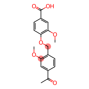 4-(4-ACETYL-2-METHOXY-BENZYLOXY)-3-METHOXY-BENZOIC ACID