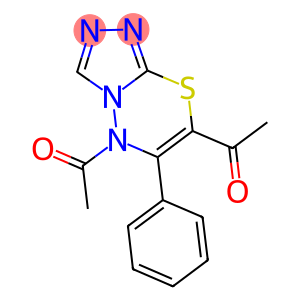 1-(7-ACETYL-6-PHENYL-[1,2,4]TRIAZOLO[3,4-B][1,3,4]THIADIAZIN-5-YL)-ETHANONE