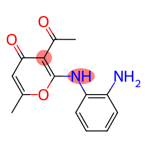 3-ACETYL-2-(2-AMINO-PHENYLAMINO)-6-METHYL-PYRAN-4-ONE