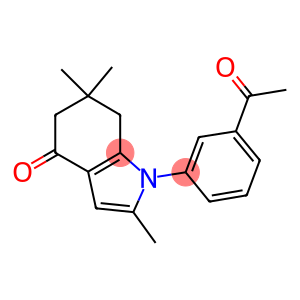 1-(3-ACETYLPHENYL)-2,6,6-TRIMETHYL-5,6,7-TRIHYDROINDOL-4-ONE