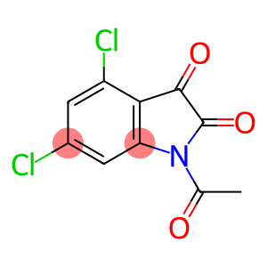 1-ACETYL-4,6-DICHLORO-1H-INDOLE-2,3-DIONE