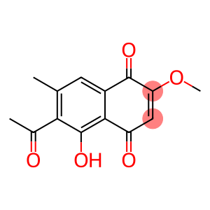 6-acetyl-5-hydroxy-2-methoxy-7-methyl-naphthalene-1,4-dione